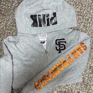 PINK Victoria's Secret Gray San Francisco Hoodie